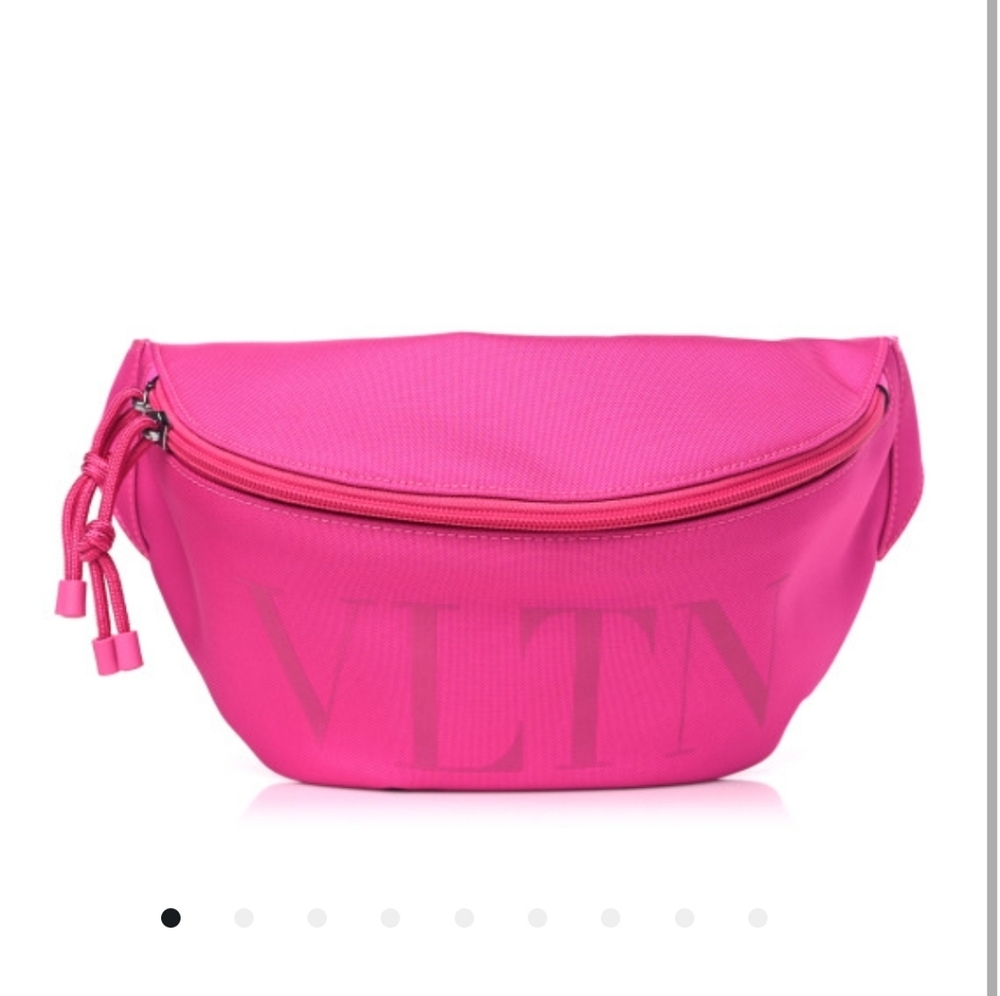 NWT Nylon VLTN Belt Bag Pink PP